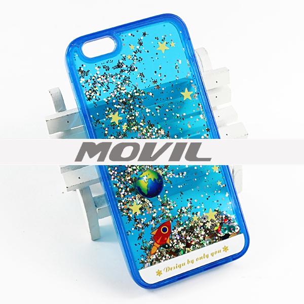 NP-2455 TPU flujo 3D estrellas Funda para Apple iPhone 6-11